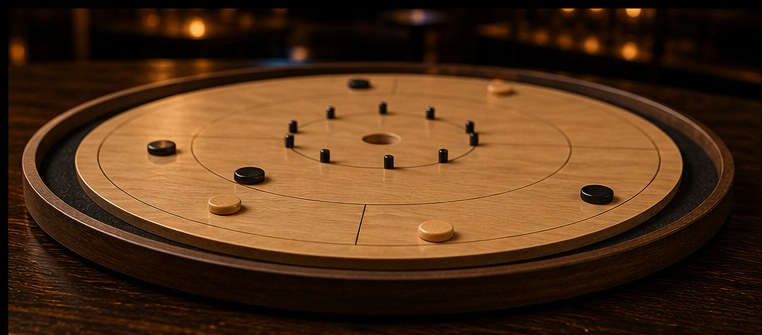 Planche de crokinole en bois